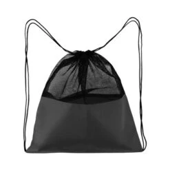 Unique Bargains Drawstring Backpacks Polyester Black 1 Pc -Outdoor Sports Series GUEST 336b099c 27ab 46e5 88f8 4d0d2ba23c65