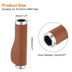 Unique Bargains Non-Slip PU Fit 7/8" Mountain Road MTB Scooter Bike Handlebar Grips 1 Pair 5.31"