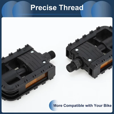 Unique Bargains Cycling Bike Pedal 9/16" Spindle Plastic Foldable For Road Mountain BMX MTB Bike Black 3 Unique Bargains Cycling Bike Pedal 9/16" Spindle Plastic Foldable For Road Mountain BMX MTB Bike Black - Image 3