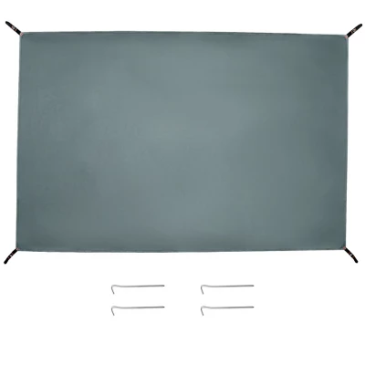 Unique Bargains Waterproof Tent Tarp With Ground Nail Gray 7 Unique Bargains Waterproof Tent Tarp With Ground Nail Gray - Image 7