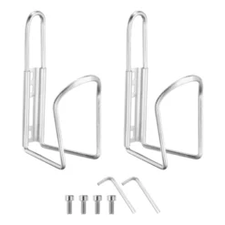 Unique Bargains Aluminum Universal Bicycle Water Bottle Cages 5.7" 2 Pcs With Screws And Wrenches -Outdoor Sports Series GUEST 338fdc3c cfb5 4c20 a380 6c46e5baa1ce