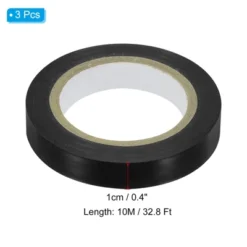 Unique Bargains PVC Tennis Badminton Racket Grip Finishing Tapes 3 Pcs 32.8 Ft