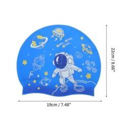 Unique Bargains Kid's Silicone Astronauts Swim Cap 1 Pc -Outdoor Sports Series GUEST 3449edd9 af70 4f9b a78e 69e8df32fdbd
