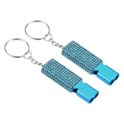 Unique Bargains Outdoor Camping Hiking Fishing Rescue Signaling Alloy Keychain Whistles 2 Pcs -Outdoor Sports Series GUEST 3560d11c a102 4851 9882 93282de93732