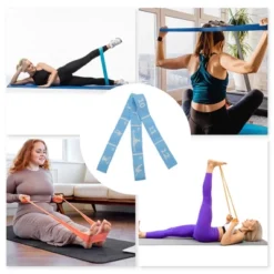 Unique Bargains Durable 12 Grids Yoga Stretch Bands 1 Pc -Outdoor Sports Series GUEST 37045f93 97b5 4d5e 8b14 61148694d2a6