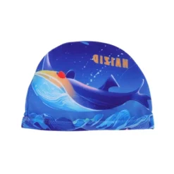 Unique Bargains Kid's Polyester Cartoon Whale Swim Cap 1 Pc -Outdoor Sports Series GUEST 372943b9 d4c0 4507 8318 fea5c6265a77