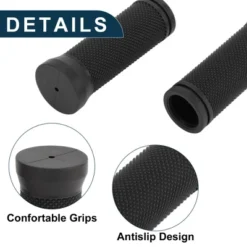 Unique Bargains Bike Handlebar Grips Covers 3.54" Long Black 1 Pair -Outdoor Sports Series GUEST 376c52c0 4f4e 45be ac4a 55d2f68fe7f4