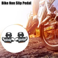 Unique Bargains Bicycle Pedals 12.7mm 1/2'' Spindle Platform With Toe Clips Fixed Foot Strap Cycling Parts Black Silver Tone 1 Pair -Outdoor Sports Series GUEST 379d3192 4b38 4937 bb9f 830c2a34cec8