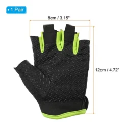 Unique Bargains Breathable Sun Protection Non-slip Stretchy Fishing Gloves