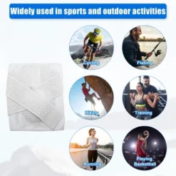 Unique Bargains Knee Brace Compression Sleeve With Side Stabilizers Breathable Adjustable For Men Women 1 Pcs