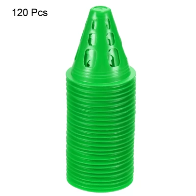 Unique Bargains Football Roller Skating Sports Training Flat Bottom Agility Cones 120 Pcs 2 Unique Bargains Football Roller Skating Sports Training Flat Bottom Agility Cones 120 Pcs - Image 2