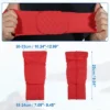 Unique Bargains 2pcs Elbow Brace Support Sleeve Elbow Pad Sleeve For Women Men Red L Size