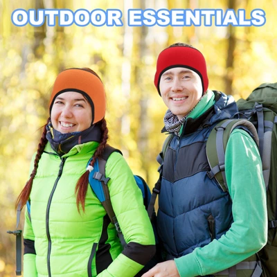 Unique Bargains Polar Fleece Winter Running Sweatband With Button Ear Warmer Headband 3 Unique Bargains Polar Fleece Winter Running Sweatband With Button Ear Warmer Headband - Image 3