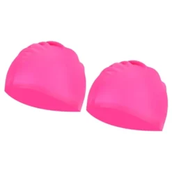 Unique Bargains Silicone Waterproof Non-Slip High-Stretch Swim Caps 2 Pcs -Outdoor Sports Series GUEST 3c5a2063 14fd 4df5 af6f cb9e761fd0ec
