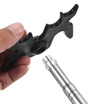 Unique Bargains Stainless Steel Silicone Handle Retractable Billiards Cue Stick Bridge 5 Unique Bargains Stainless Steel Silicone Handle Retractable Billiards Cue Stick Bridge - Image 5