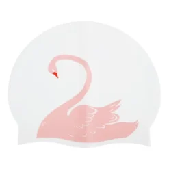 Unique Bargains Silicone Swans Pattern Swim Cap 1 Pc -Outdoor Sports Series GUEST 3d2e8992 73c5 4547 9604 0fb1447f7618