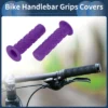 Unique Bargains Bike Handlebar Grips Covers 4.72" Length Purple 1 Pair