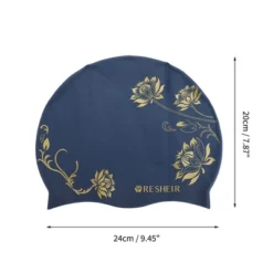 Unique Bargains Silicone Floral Waterproof Swim Cap 2 Pcs -Outdoor Sports Series GUEST 3ed883f1 be25 4c50 8326 580219044eec