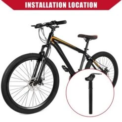 Unique Bargains Bicycle Seat Post Black 1 Pc