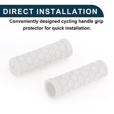 Unique Bargains Bike Handlebar Grips Covers 4.02" White 1 Pair 5 Unique Bargains Bike Handlebar Grips Covers 4.02" White 1 Pair - Image 5