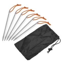 Unique Bargains Tent Stakes Y-Beam With Reflective Pull Rope Kit Aluminum Camping Ground Pegs -Outdoor Sports Series GUEST 3faa5ea4 e293 4f0b 9122 11ed07bcb7ce