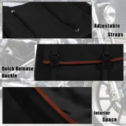 Unique Bargains Quick Release Buckle Waterproof Canvas Motorcycle Saddlebag Side Bag Black 1 Pair -Outdoor Sports Series GUEST 4070dd68 aaa4 4967 a42e 1a6f78317d7a