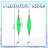 Unique Bargains Plastic Weighted Popping Corks Olive Fishing Floats Rigs 4 Pcs