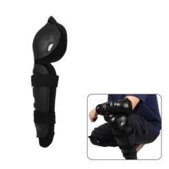 Unique Bargains Roundhead Motorcycle Knee Elbow Pads Motorcycle Knee Guards With Adjustable Strap For Adults Black 4 Pcs -Outdoor Sports Series GUEST 416ee4c7 c1cd 4fa4 86a3 964bbe149ab2