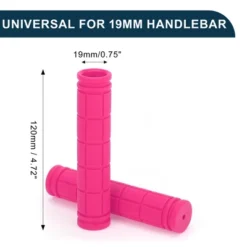 Unique Bargains Bike Handlebar Grips Covers Rubber 4.72" Pink 1 Pair -Outdoor Sports Series GUEST 41c7bfc7 6f74 4b76 b6e1 39e62cd46c11