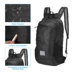 Unique Bargains Durable Polyester Material Water-Resistant Lightweight Portable Backpack -Outdoor Sports Series GUEST 4200a50f 5eab 4511 be0f ed23778534fb
