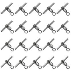 Unique Bargains 3-Way T-Shape Brass High Strength Cross Line Fishing Swivels 20 Pcs 13 Unique Bargains 3-Way T-Shape Brass High Strength Cross Line Fishing Swivels 20 Pcs -Outdoor Sports Series GUEST 42222eba 1d80 468b 9332 c40d797074b0