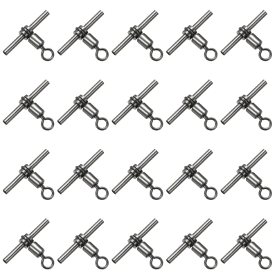 Unique Bargains 3-Way T-Shape Brass High Strength Cross Line Fishing Swivels 20 Pcs 5 Unique Bargains 3-Way T-Shape Brass High Strength Cross Line Fishing Swivels 20 Pcs - Image 5