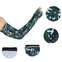 Unique Bargains Basketball Sports Camouflage Cooling Arm Elbow Compression Sleeve Green 1 Pair -Outdoor Sports Series GUEST 4241f428 a1c6 4850 a9c7 5f22514c7a48