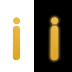 Unique Bargains Bicycle Motorcycle Helmet Adhesive Reflective Safety Stickers 18 Pcs -Outdoor Sports Series GUEST 4271c9d3 d01d 4801 b7cd f104c0b925f4