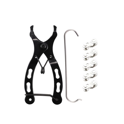 Unique Bargains Universal Bike Bicycle Chain Repair Tool Kit Replacement With 5 Pairs Chain Joint Silver Tone 6 Unique Bargains Universal Bike Bicycle Chain Repair Tool Kit Replacement With 5 Pairs Chain Joint Silver Tone - Image 6