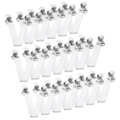 Unique Bargains Steel V Shaped Push Button Spring Lock Tent Pole Clips Kayak Paddle Snaps 20 Pcs -Outdoor Sports Series GUEST 44435da7 1ff5 4926 8348 06f4ea2be39e