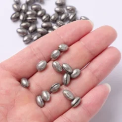 Unique Bargains Oval Design Saltwater Freshwater Lead Egg Fishing Sinkers 0.4" X 0.24" 100 Pcs -Outdoor Sports Series GUEST 4491d209 38bb 4e5c bc4d f5b64ef05a37
