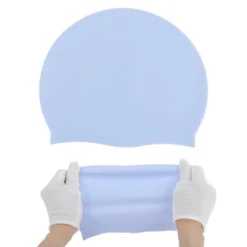 Unique Bargains Silicone Waterproof Solid Color Swim Cap 1 Pc -Outdoor Sports Series GUEST 44b85850 a11a 4891 8e60 d115f39d052c