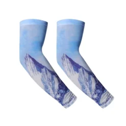 Unique Bargains Moisture Wicking Arm Sleeves Blue White 1 Pair -Outdoor Sports Series GUEST 44c2f20e b4f1 46c7 8514 f36669f09d02