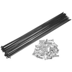 Unique Bargains 14G Bicycle Carbon Steel Spoke With Nipples Black 36 Pcs -Outdoor Sports Series GUEST 457be808 1dc7 4e8f 8366 199a4a051205