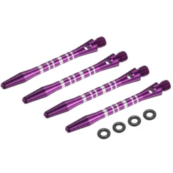 Unique Bargains Medium 2BA Thread Aluminum Dart Shafts With Rubber Rings For Steel Tip 4 Pcs -Outdoor Sports Series GUEST 4646e45d 0146 4d17 b3ac cdecda6c496e