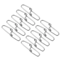 Unique Bargains Stainless Steel Quick Lock Design Fishing Swivels And Snaps 100 Pcs -Outdoor Sports Series GUEST 465f006f fc00 47a4 b10a 81d40cb9ddd2