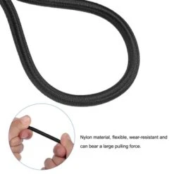 Unique Bargains Camping Outdoor Tent Elastic Rope With Hooks Black 6 Pcs -Outdoor Sports Series GUEST 46fdf0da 340f 4fc3 85bc bb05a1d6c781