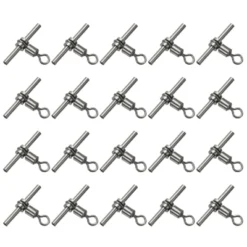 Unique Bargains 3-Way T-Shape Brass High Strength Cross Line Fishing Swivels 20 Pcs 17 Unique Bargains 3-Way T-Shape Brass High Strength Cross Line Fishing Swivels 20 Pcs -Outdoor Sports Series GUEST 473c9693 2630 46e3 8497 53d58f7caf8b