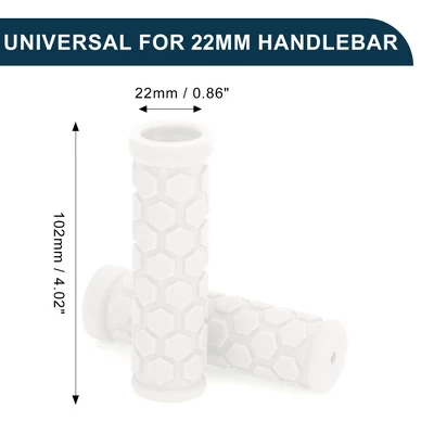 Unique Bargains Bike Handlebar Grips Covers 4.02" White 1 Pair 4 Unique Bargains Bike Handlebar Grips Covers 4.02" White 1 Pair - Image 4
