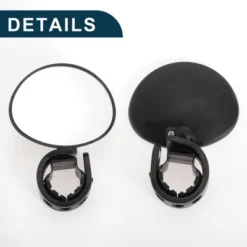 Bike Rearview Mirror 9.5x6.8cm Adjustable | Front Handlebar Bike Mirror Black For Bicycle Mountain Road Bike 1 Pcs -Outdoor Sports Series GUEST 47bf755e 7ac0 4434 b789 e6fc053a1048