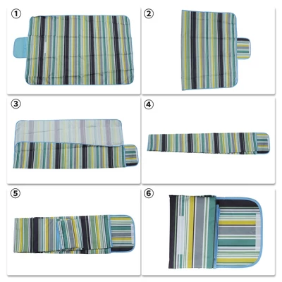Unique Bargains Picnic Blanket Waterproof Washable Lightweight With Handle For Hiking Travel Camping Parks 4 Unique Bargains Picnic Blanket Waterproof Washable Lightweight With Handle For Hiking Travel Camping Parks - Image 4