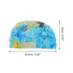 Unique Bargains Polyester Swim Cap 5.91"x9.25" Lake Blue 1 Pc -Outdoor Sports Series GUEST 47f17da0 4051 4a5e 9b70 9206954fd6a2