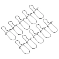 Unique Bargains Stainless Steel Quick Lock Design Connector Fishing Snaps 200 Pcs -Outdoor Sports Series GUEST 48036643 9c47 485a 8c1f f1d616080c54