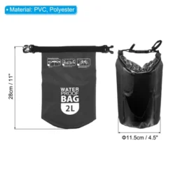 Unique Bargains Boating Kayaking Rafting Clear Window Floating Waterproof Dry Bag 2L